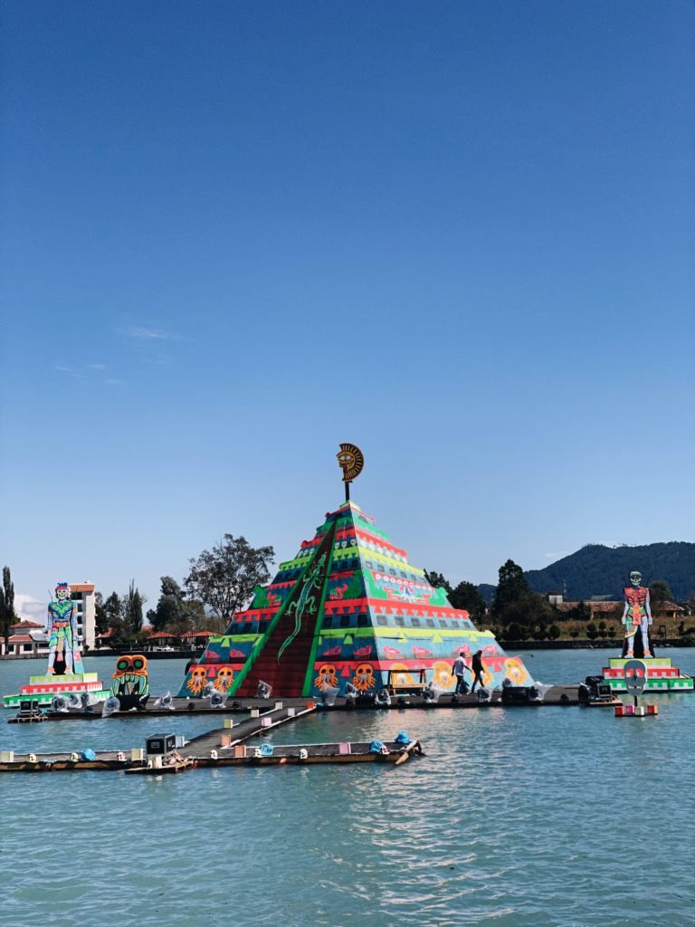Lagon de Chignahuapan durant Dias de Los Muertos