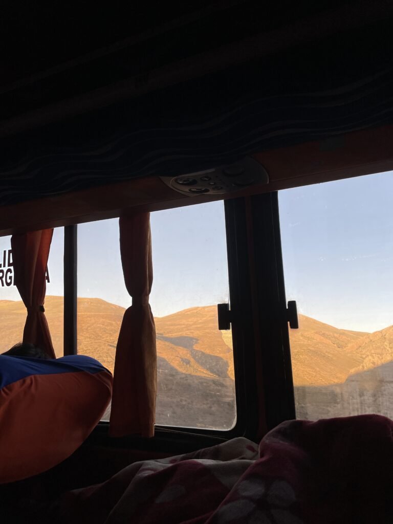dans le bus de nuit direction Tupiza