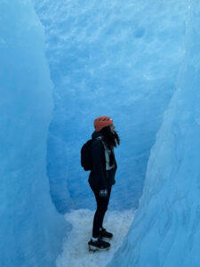 photo sur le glacier péritonite moreno