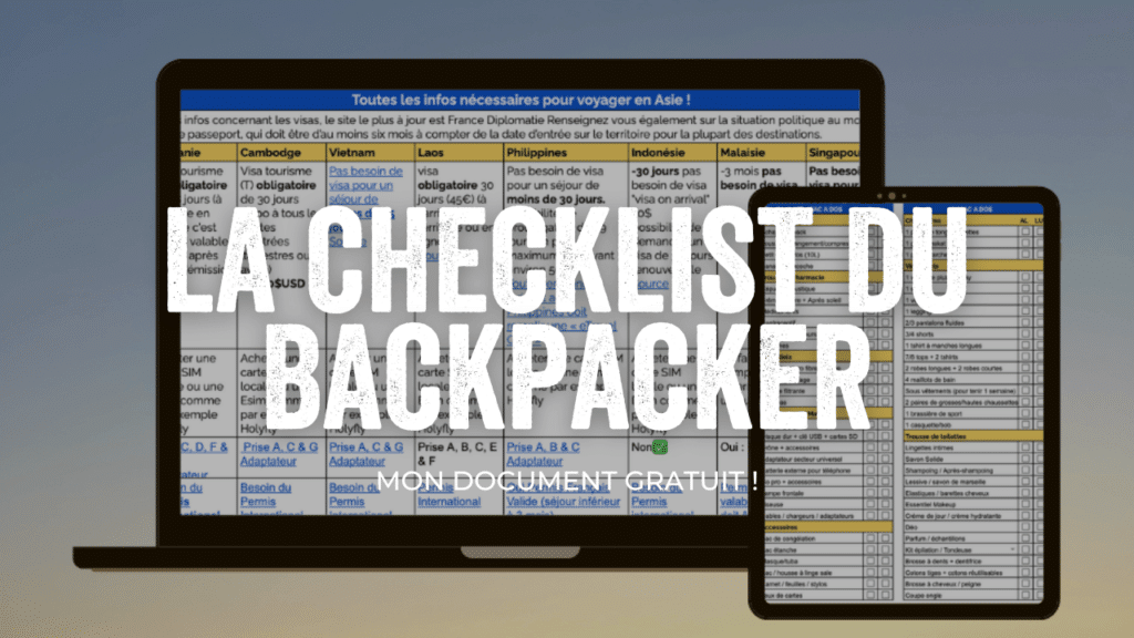 lien vers la checklist du backpacker