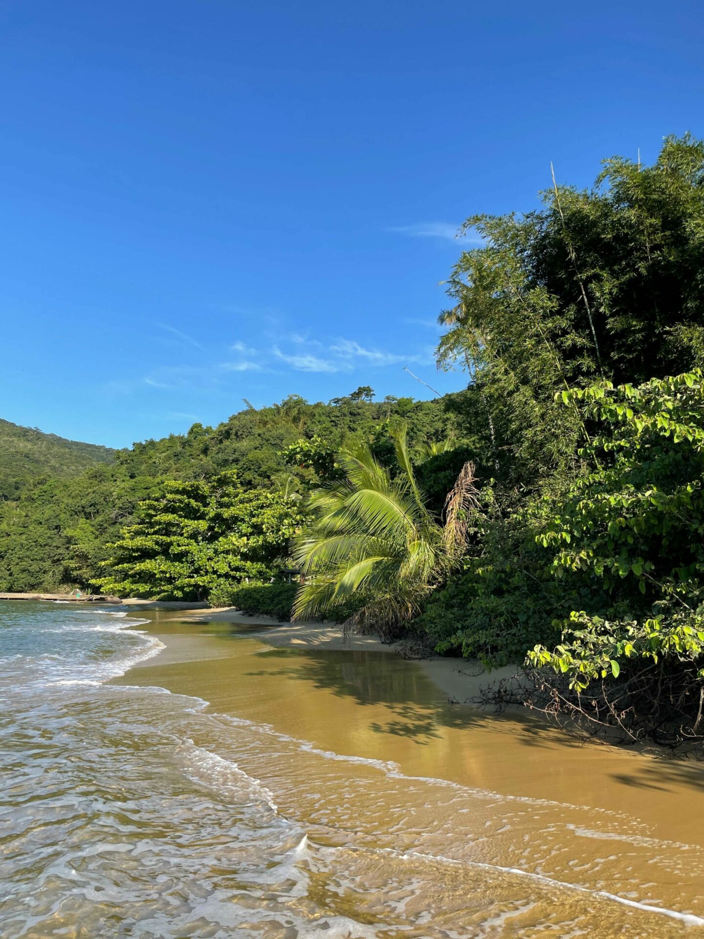 plage déserte et paradisiaque à Iha grande au Brésil