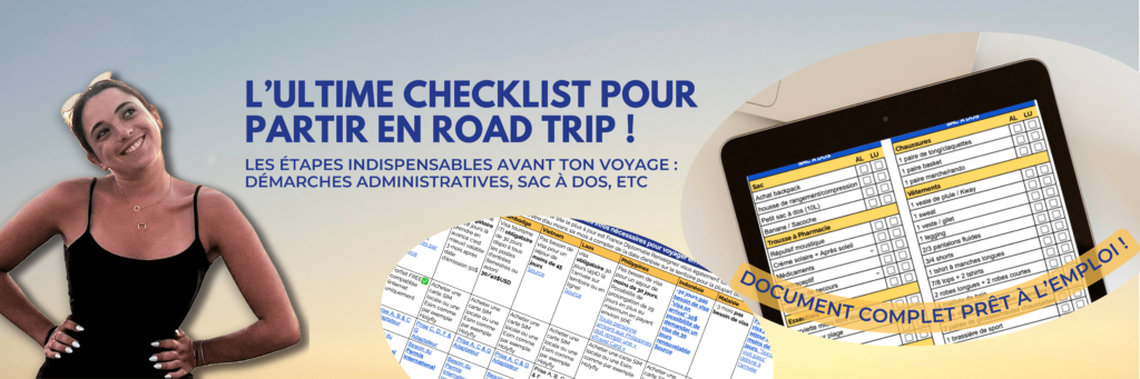 image checklist gratuite prête à l'emploi pour organiser ton voyage