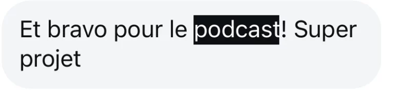 Avis d'auditeur sur le podcast Micro dans le Sac